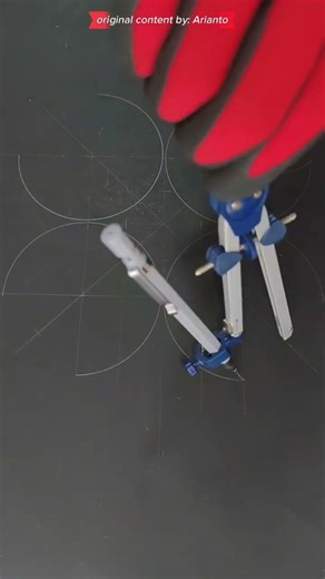 four crescent moon shape for ceiling and floor design #design #compass #geometry