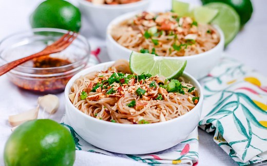 Vegan Pad Thai - Peanut Free   Gluten Free Dinner Recipe