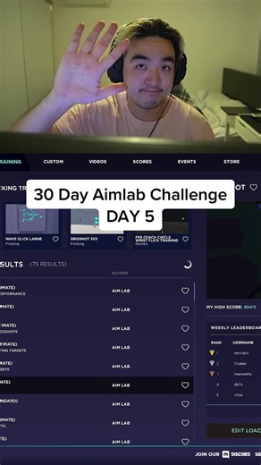 30 Day Aim Lab Challenge Day 5 - Gridshot, Microshot, Motionshot, and More!