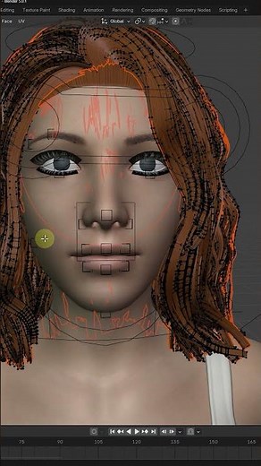 Hair Physics in Blender with Simuquick #blender3d #3dcartoon #blender #3danimation #3dmodeling