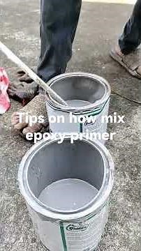 Tips On How Mix Epoxy primer #shorts # shortvideos #howtomix #epoxyprimer #bestvarnishpaintsideas