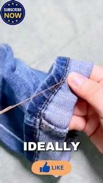 Few People Know This Trick to Hem Pants at Home. #lifehacktips #stylingtips #stylemistakes #ideas