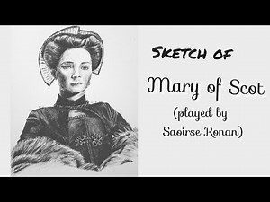 sketch and draw of Mary Queen of Scots (by kerrin winona) | How to draw Mary