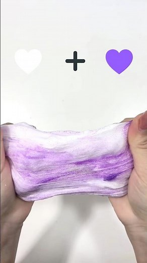 Oddly Satisfying Slime Mixing! 💜 White Clay + Purple Glitter = PERFECT Lavender Butter Slime 🤤