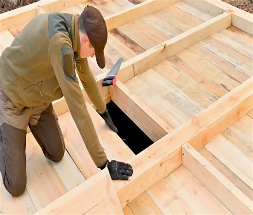 A man works alone in the forest for one year, building the log cabin of his dreams from start to finish #fblifestyle | Alone with nature