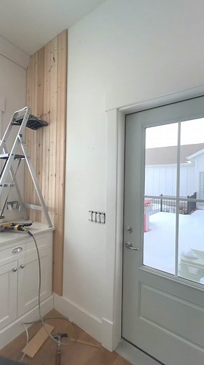 Kitchen project- day #3! Not a whole lot done today- this thick bead board is not like the cheap/thin stuff I have used before that goes up in minutes 😭 This weekend though I don’t have to work and I can just focus on this project. Plan is to have all the wood done by Sunday. Then next week I can prep it all to paint white and then work on my brick that’s going on my hood vent wall! Fingers crossed for my goal this weekend 🙂 #sweetpickins #homedecor #farmhousestyle #home #whitekitchen #cottage