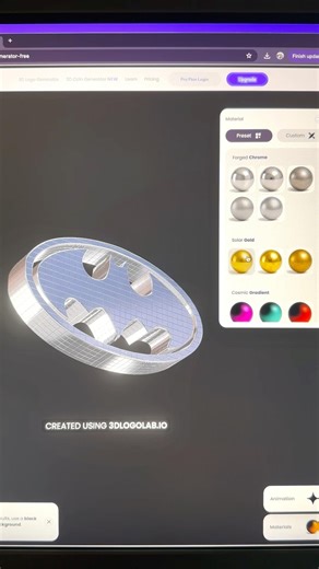 Turn your logo into 3D version #3d #3dlogo #logo