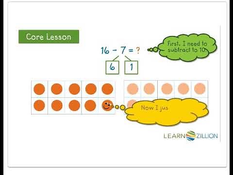 Subtract within 20 using 10 frames