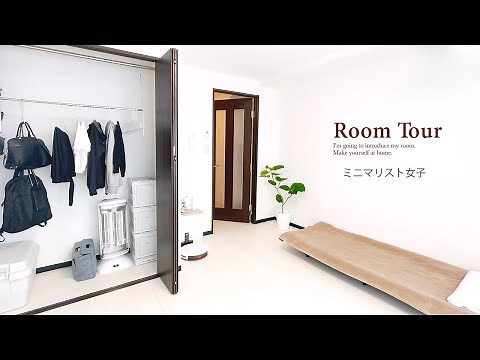 [Room tour] Minimalist single-living girls/Clean and simple room/Japan