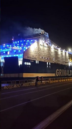Grimaldi Cruise Sardinia (Palermo) at the port of Olbia #travel #cruise #grimaldi