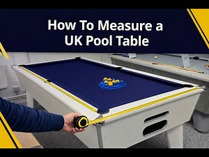 Measuring Your UK Slate Bed Pool Table - What Size is my model?