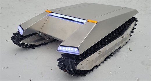 CyberKAT Is A Cybertruck-Inspired Remote Controlled Snowcat That'll Soon Come With A Snowblower | Carscoops