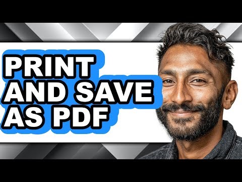 How to Print and Save as Pdf (updated)