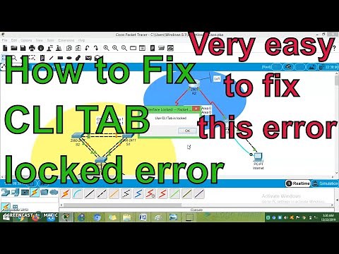 CLI Tab locked Error || Create Devices locked error || Packet tracer || Solved || Dinesh kumar