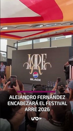 Alejandro Fernández encabezará el Festival Arre 2026