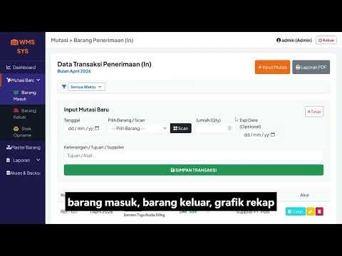 Sistem Inventory Gudang mudah Tanpa INSTALASI RIBET!! (HTML CSS Javascript)