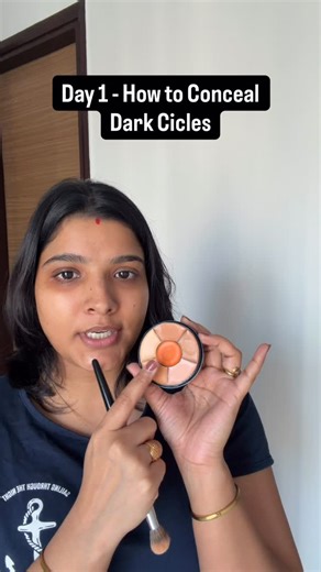 Kopal on Instagram: "Day 1 of learning how to conceal my dry, dark under eyes! Comment “Conceal” for product links [ makeup, concealer, dryundereyes, darkcircles, makeupjourney, makeupbeginner, concealerhack, makeupfortryskin, undereyeconcealer, beautyreel, glowup, concealertips, skincaremakeup, makeupstruggles ]"