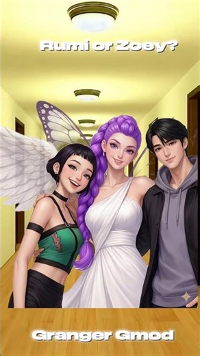 Angel Rumi saves Zombie Zoey and Zombie Jinu 🧟‍♀️ #gmod #animation #nextbot