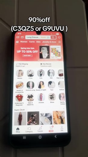 This is for those who are struggling to claim the 90%off coupon on shein(C3QZ5 or G9UVU) #shein