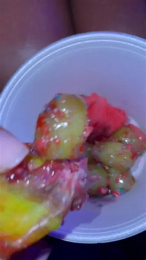 Trying viral candy coated pickles for the first time