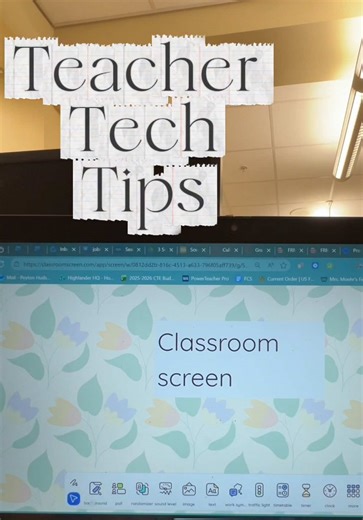 I honestly really love @Classroomscreen and I use it everyday. It’s just so much cuter and easier than slide shows and had so many tools to help me as a teacher. #tiktoklearningcampaign #edutok #techtools
