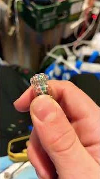 Terminating an Ethernet cat 6 cable with pass through connectors rj45