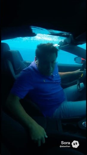 Mark Cuban drove his Ferrari into the pool 🥵
