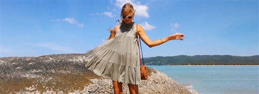 Watch Women's Sundresses Sleeveless Boho Halter Neck Mini Dress on Amazon Live