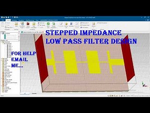 stepped impedance low pass filter design in cst