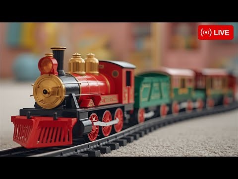 🚆 Train Toys Live | Kids Toy Train Running Non-Stop 🔴