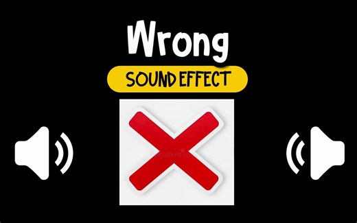 错误 回答 游戏 按钮 音效 (HQ)