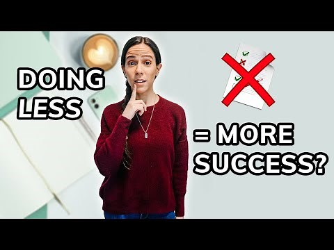 How to Achieve More by Doing Less | Therapist Explains