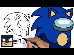 How To Draw Sonic Crewmate | Among Us - Videos For Kids