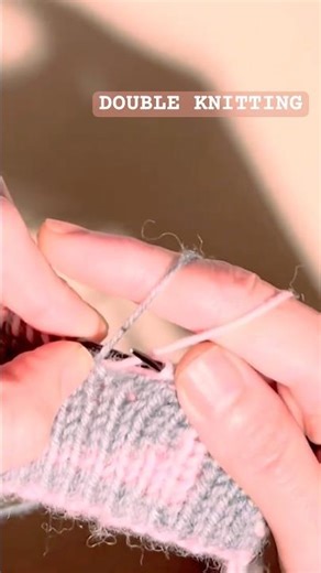 Carry Yarn with Two Colors | Double Knitting Tutorial