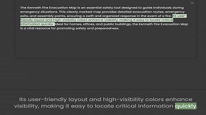 emergency situations. This clearly marked map provides detailed evacuation routes, emergency exits,