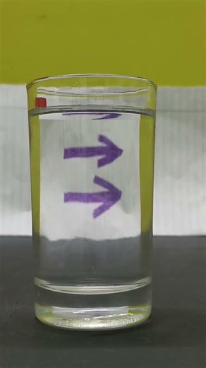 Refraction of Light Experiment | Arrow Reversal Trick”#experiment #science #viral