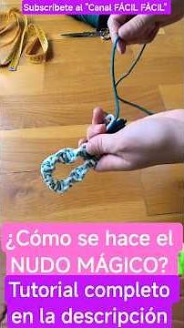 🧶🪢¿Cómo se hace el NUDO MÁGICO? Macramé fácil fácil. Macrame paso a paso