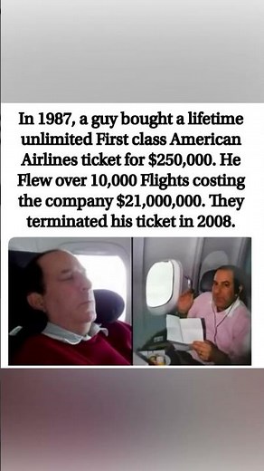 He Bought a Lifetime First Class Ticket for $250,000 – Then American Airlines Regretted It