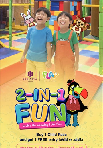 Diversión en familia en PLAY en Okada Manila