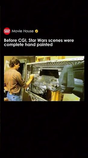 Before CGI, Star Wars scenes were complete hand painted