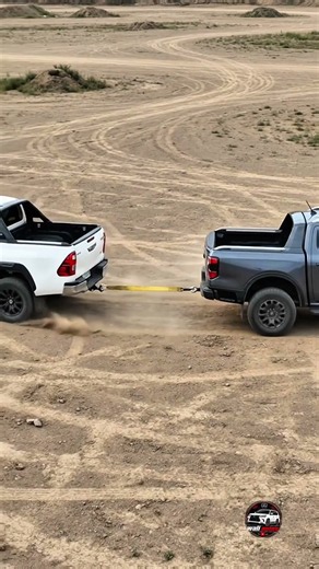 Toyota Hilux vs Ford Ranger Tug of War 😱🔥#shorts