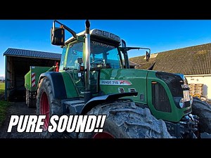 STRAIGHT PIPE on Fendt vario 718 & PURE SOUND!!!