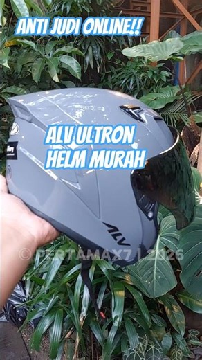 Helm Open Face Murah ALV Ultron Abu Abu Glossy #pertamax7 #openface #alvultron #helmmurah