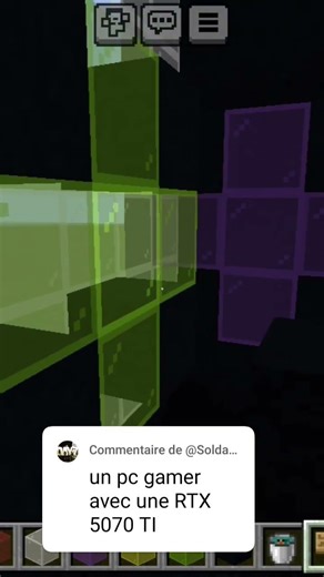 bah voilà ton pc avec ta rtx #minecraftfrancais