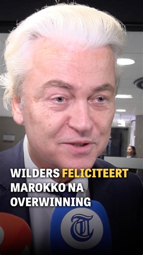 Wilders congratulates Morocco after victory