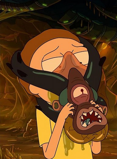 Space Horror, Rick Style 😎🧪 #rickandmorty #pocketmortys #funny #cartoon #morty #tvseries #games