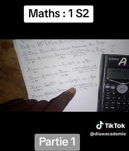 Correction de la composition de Maths Niveau 1 S2