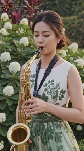 Beautiful Chinese Girl Playing Saxophone 🎷 | Relaxing Instrumental Music | Cinematic 4K