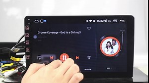 Double Din Android Car Stereo 9 Inch GPS Navigation Touchscreen Car Radio Support BT/WiFi/Microphone/Mirror Link(Android/iOS)/Steering Wheel Control