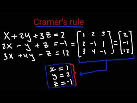 Cramer's Rule